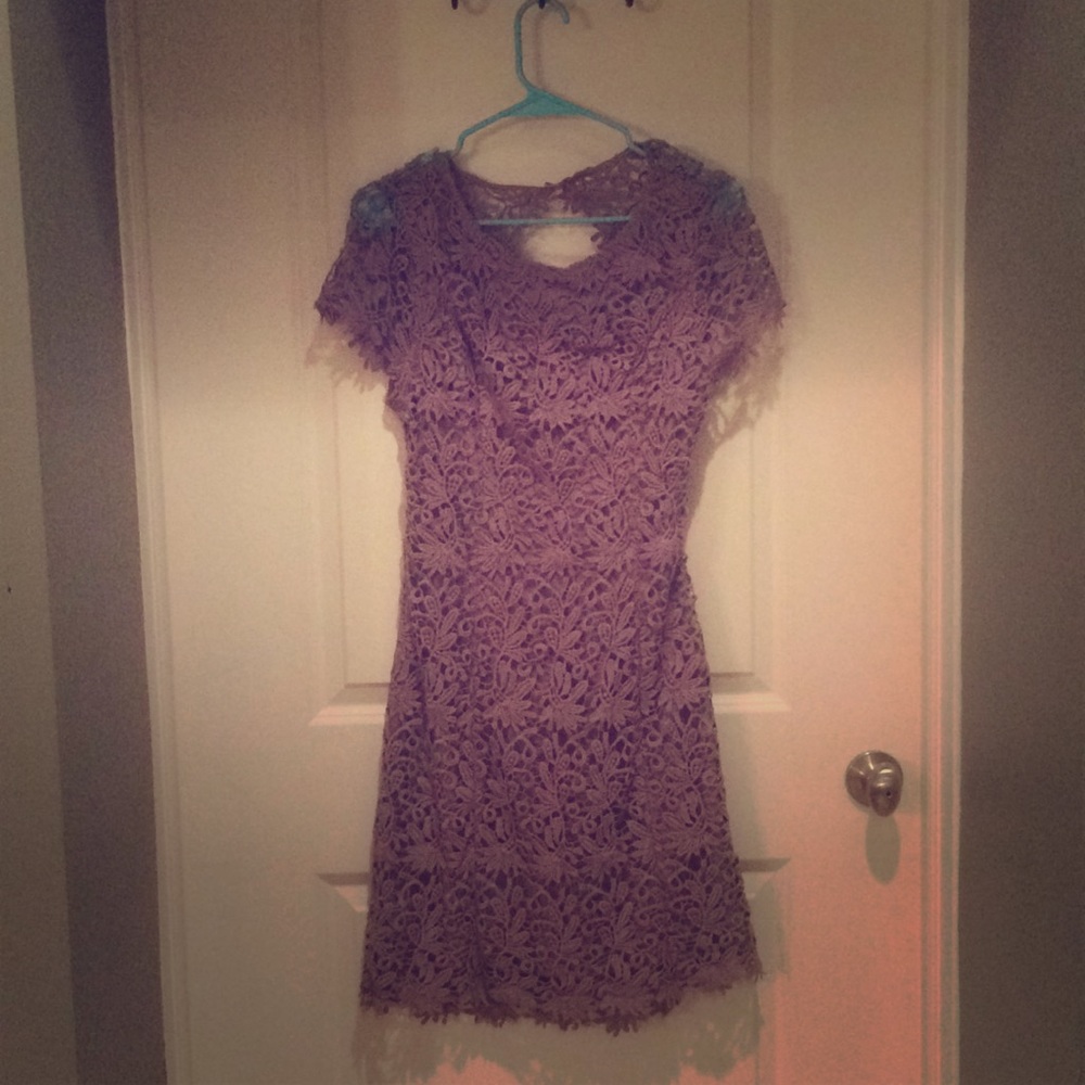 Lace open-back dress (never worn)